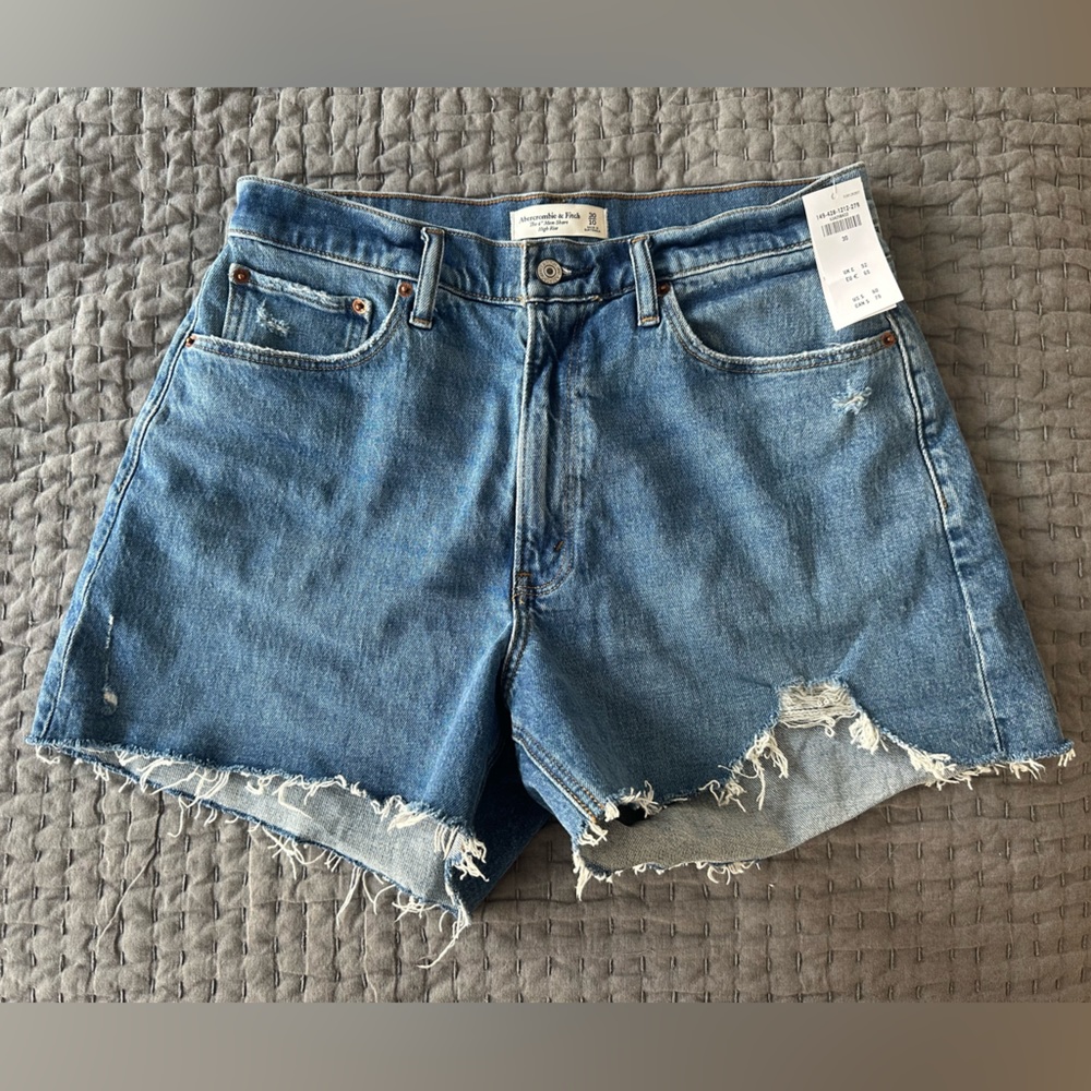 NWT Abercrombie & Fitch 4” Mom Short High Rise Curve Love - Size 30/10